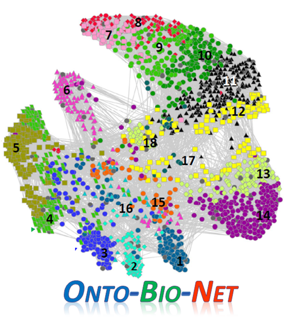 With ever increasing quantities of big data, how to integrate, share, and analyze these data has become a huge challenge. Hundreds of biological interaction pathway resources are publicly available. While each of these resources is widely used, the data in these resources are typically overlapped but not integrated. This disintegration results in redundant work and inefficient data usages. An ontology is a human- and computer-interpretable set of terms and relations that represent entities in a specific domain and how these terms relate to each other. As part of a funded MCubed Diamond project, we aim to ontologically and non-redundantly represent and integrate various molecular interactions, pathways, and networks. The integrated ontology of interaction pathways and networks will then be used by novel statistical and computational methods to efficiently address various scientific problems.