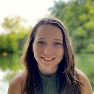 Lauren Gillespie smiling at camera